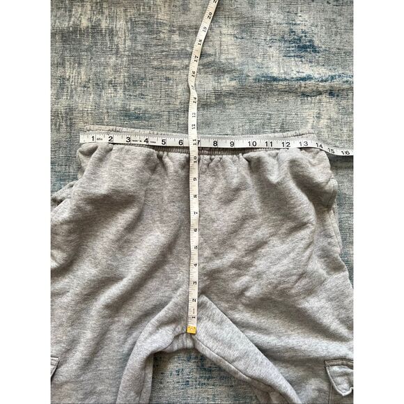 Brandy Melville Cargo Heathered Gray Wide Leg Sweatpants One Size / Small - Picture 5 of 6